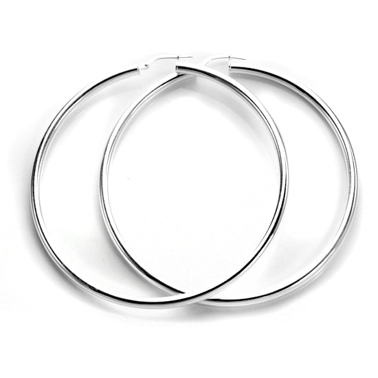 Sterlingsilber 3 mm runde Ohrringe - einfarbig