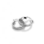 Sterlingsilber Pave-Kristall-Ohrringe