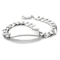 Herren-Armband aus Sterlingsilber mit ID-Platte