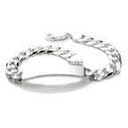 Herren-Armband aus Sterlingsilber mit ID-Platte