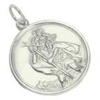 9 Karat Weißgold St. Christophorus Anhänger