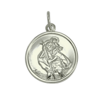 9 Karat Weißgold St. Christophorus Anhänger