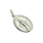 Wundertätige Medaille aus 9 Karat Weißgold