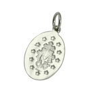 Wundertätige Medaille aus 9 Karat Weißgold