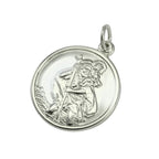 9 Karat Weißgold St. Christophorus Anhänger