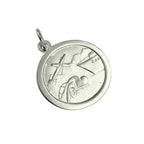 9 Karat Weißgold St. Christophorus Anhänger