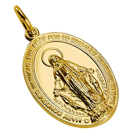 9 Karat Gold Wundertätige Medaille