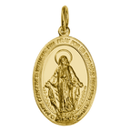 9 Karat Gold Wundertätige Medaille