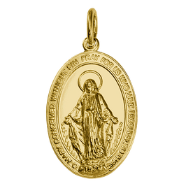 9 Karat Gold Wundertätige Medaille