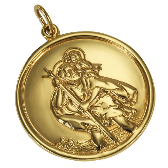 9 Karat Gold St. Christophorus Anhänger