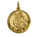 Gold St. Christopherus Anhänger