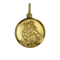 9 Karat Gold St. Christophorus Anhänger