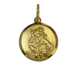 9 Karat Gold St. Christophorus Anhänger