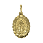 9 Karat Gold Wundertätige Medaille