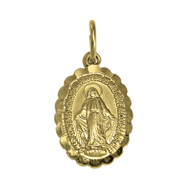 9 Karat Gold Wundertätige Medaille