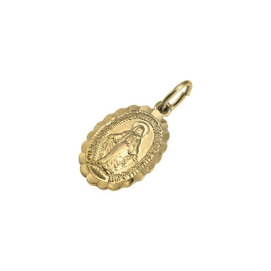 9 Karat Gold Wundertätige Medaille