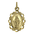 9 Karat Gold Wundertätige Medaille
