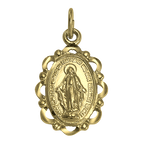 9 Karat Gold Wundertätige Medaille