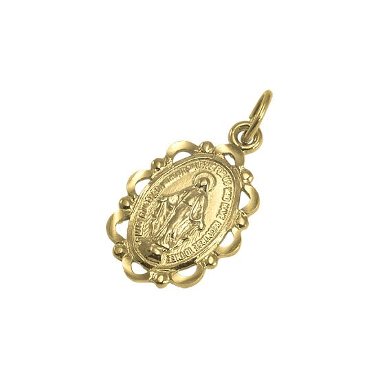 9 Karat Gold Wundertätige Medaille