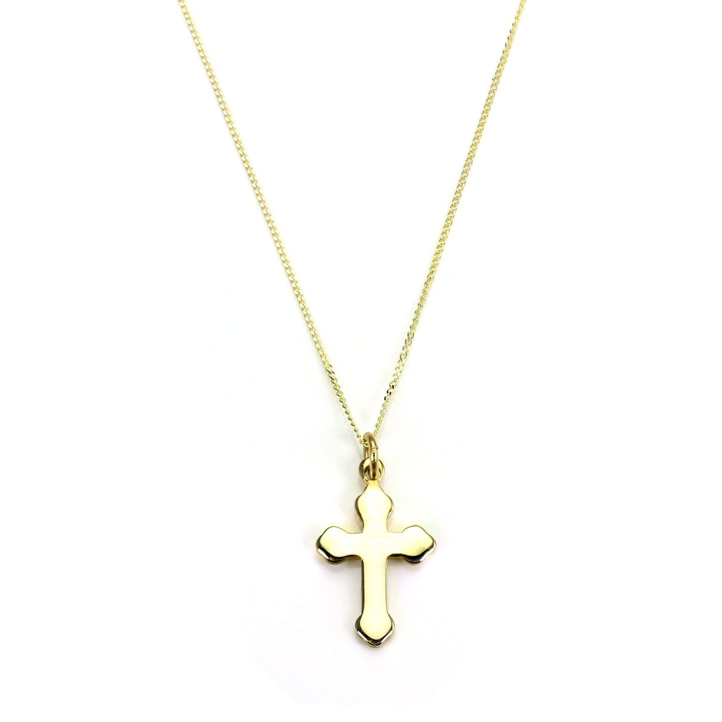 Anhänger aus 9 Karat Gold mit gotischem Kreuz