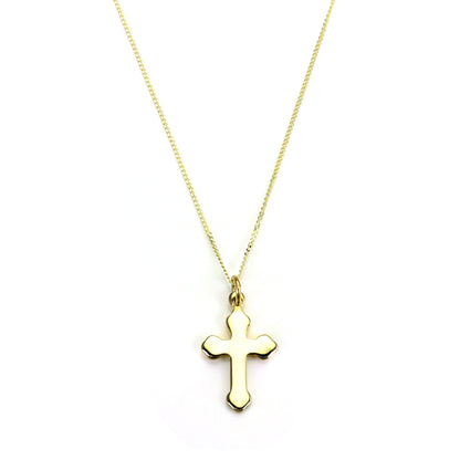 Anhänger aus 9 Karat Gold mit gotischem Kreuz