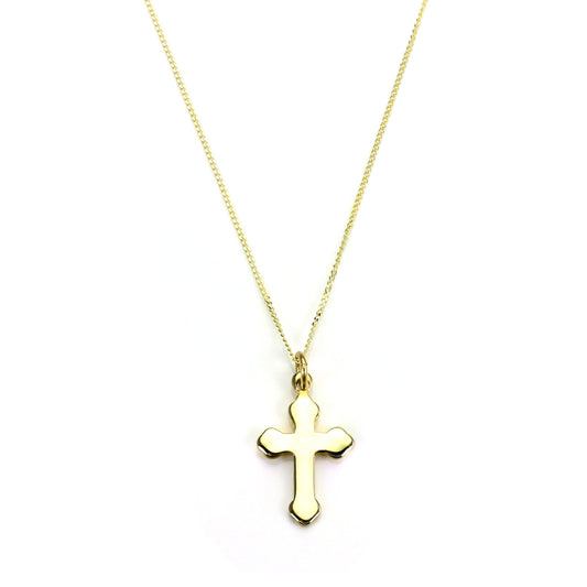 Anhänger aus 9 Karat Gold mit gotischem Kreuz