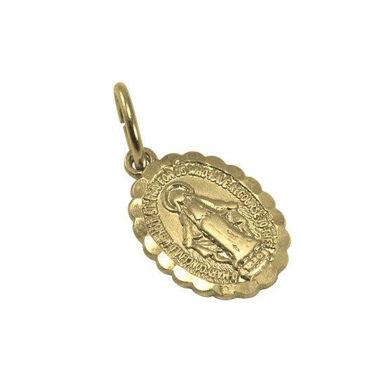 9 Karat Gold Heilige Maria Anhänger