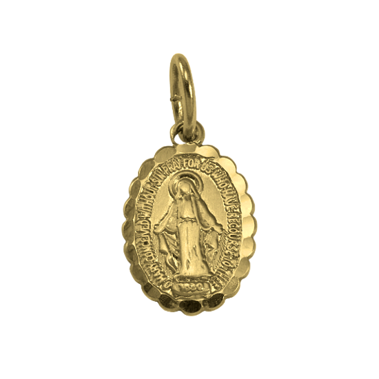 Heilige-Maria-Anhänger aus 9 Karat Gold
