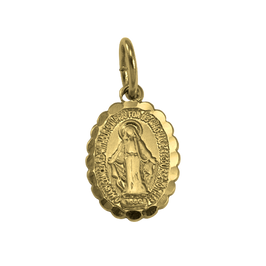 9 Karat Gold Heilige Maria Anhänger