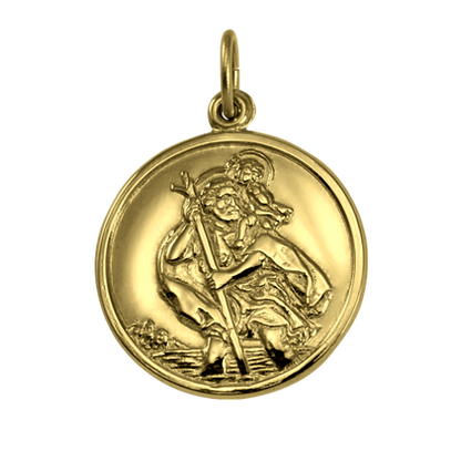 9 Karat Gold St. Christophorus Anhänger