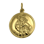 9 Karat Gold St. Christophorus Anhänger