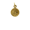 9 Karat Gold Winzig Rund St. Christophorus Anhänger