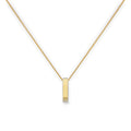 Halskette mit Karma-Kreis-Anhänger aus 9 Karat Gold, 40–50 cm