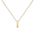Halskette mit Karma-Kreis-Anhänger aus 9 Karat Gold, 40–50 cm