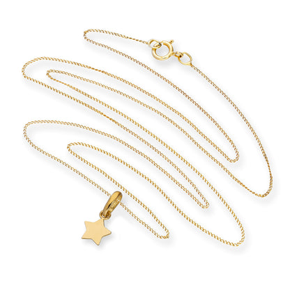 Halskette mit Stern-Anhänger aus 9 Karat Gold