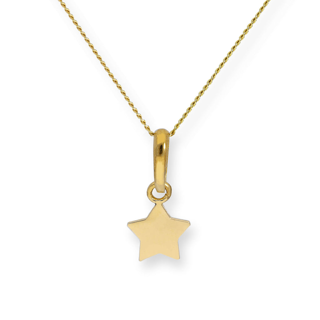 Halskette aus 9 Karat Gold mit Stern-Anhänger