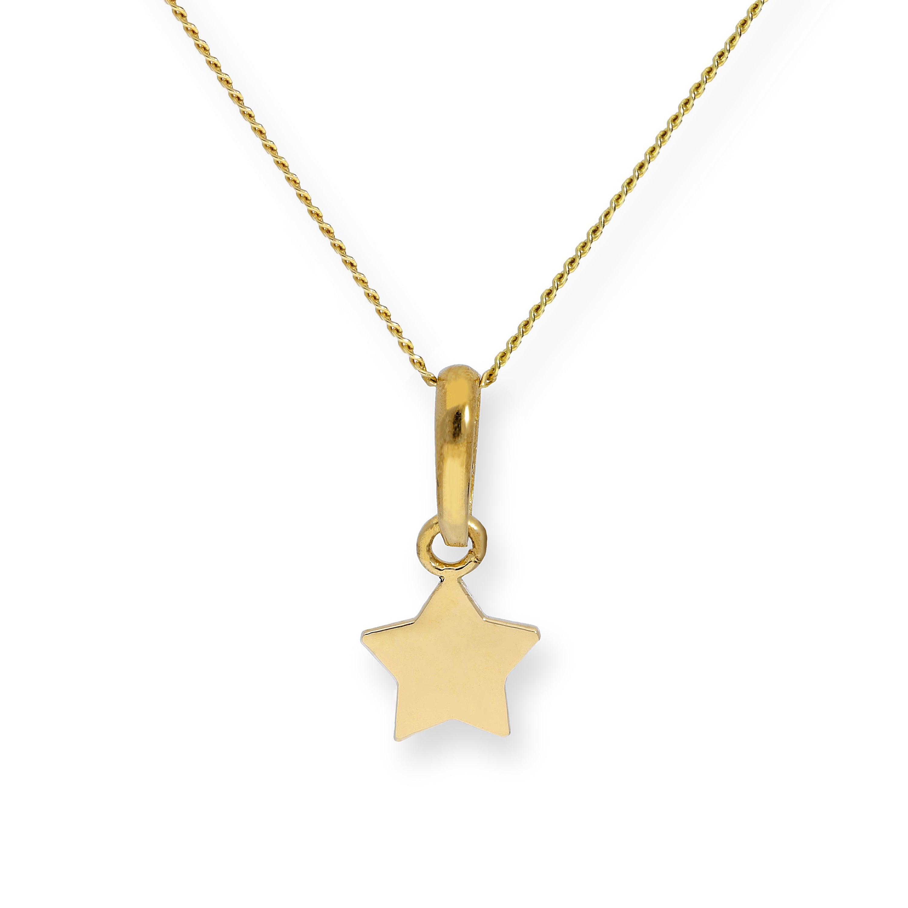 Halskette mit Stern-Anhänger aus 9 Karat Gold