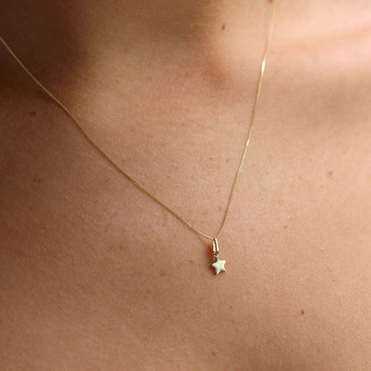 Halskette mit Stern-Anhänger aus 9 Karat Gold