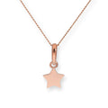 9 Karat Roségold Stern-Anhänger Halskette