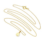 9 Karat Gold Anhänger mit zwinkerndem Smiley
