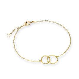 9 Karat Gold 18 cm Karma Kreise Armband