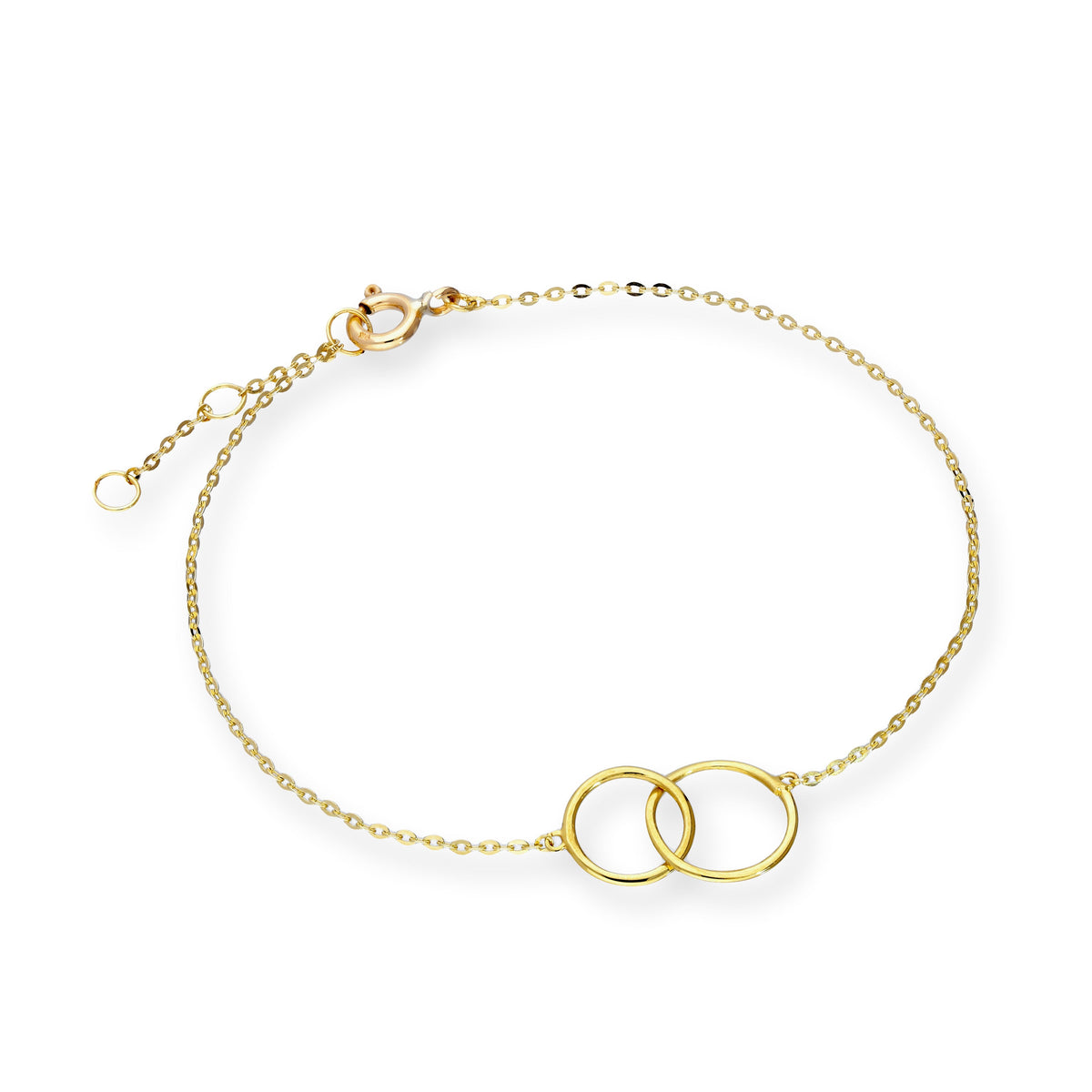9 Karat Gold 18 cm Karma Kreise Armband