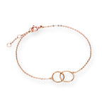 9 Karat Roségold 18 cm Karma Kreise Armband