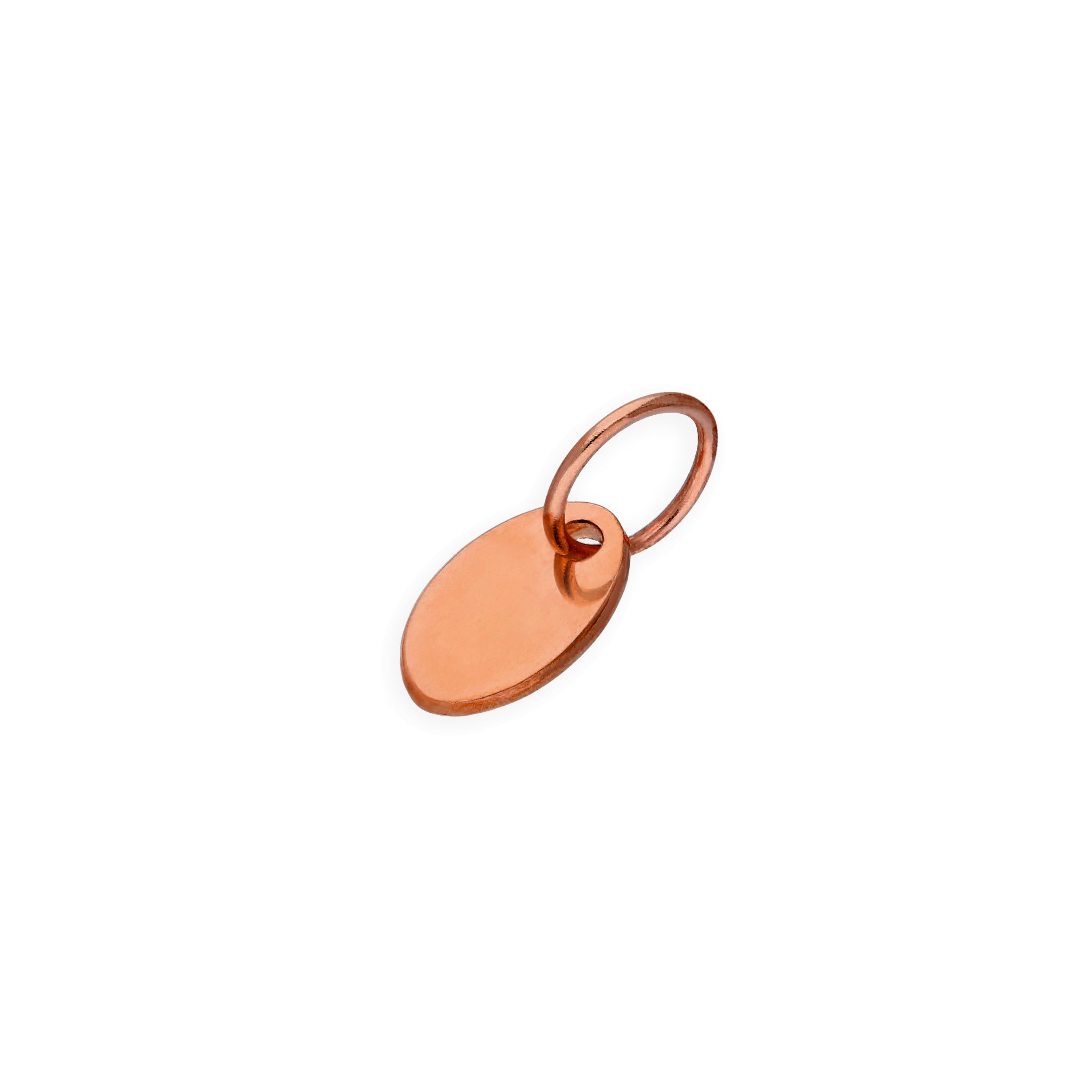 9 Karat Roségold Oval Armband Tag