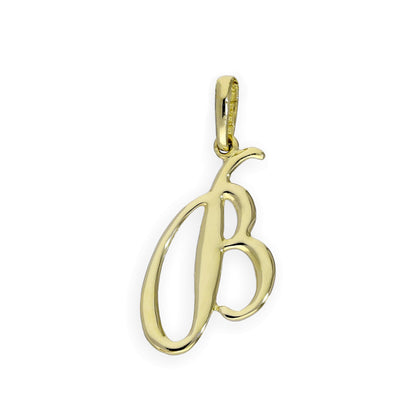 9 Karat Gold Fancy Kalligraphie-Buchstabenanhänger A - Z