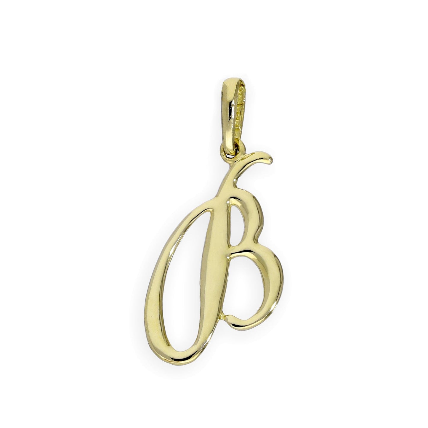 9 Karat Gold Fancy Kalligraphie-Buchstabenanhänger A - Z