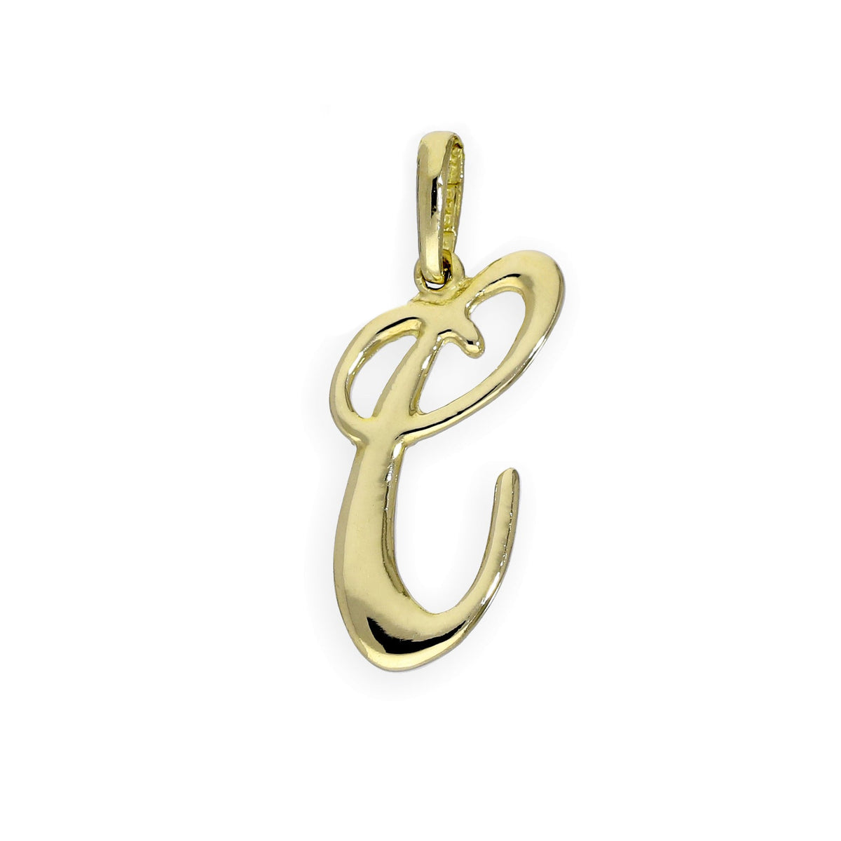 9 Karat Gold Fancy Kalligraphie-Buchstabenanhänger A - Z