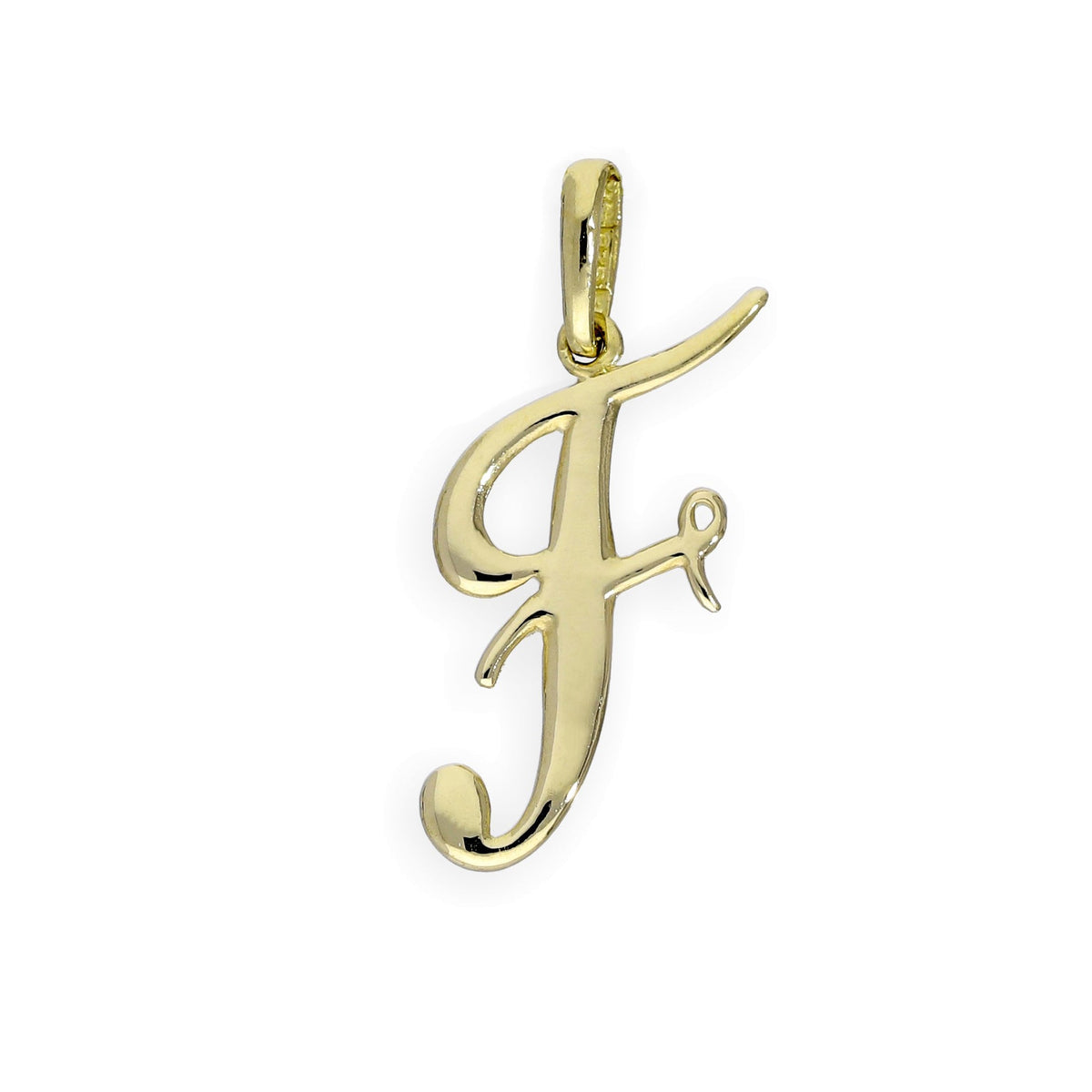 9 Karat Gold Fancy Kalligraphie-Buchstabenanhänger A - Z