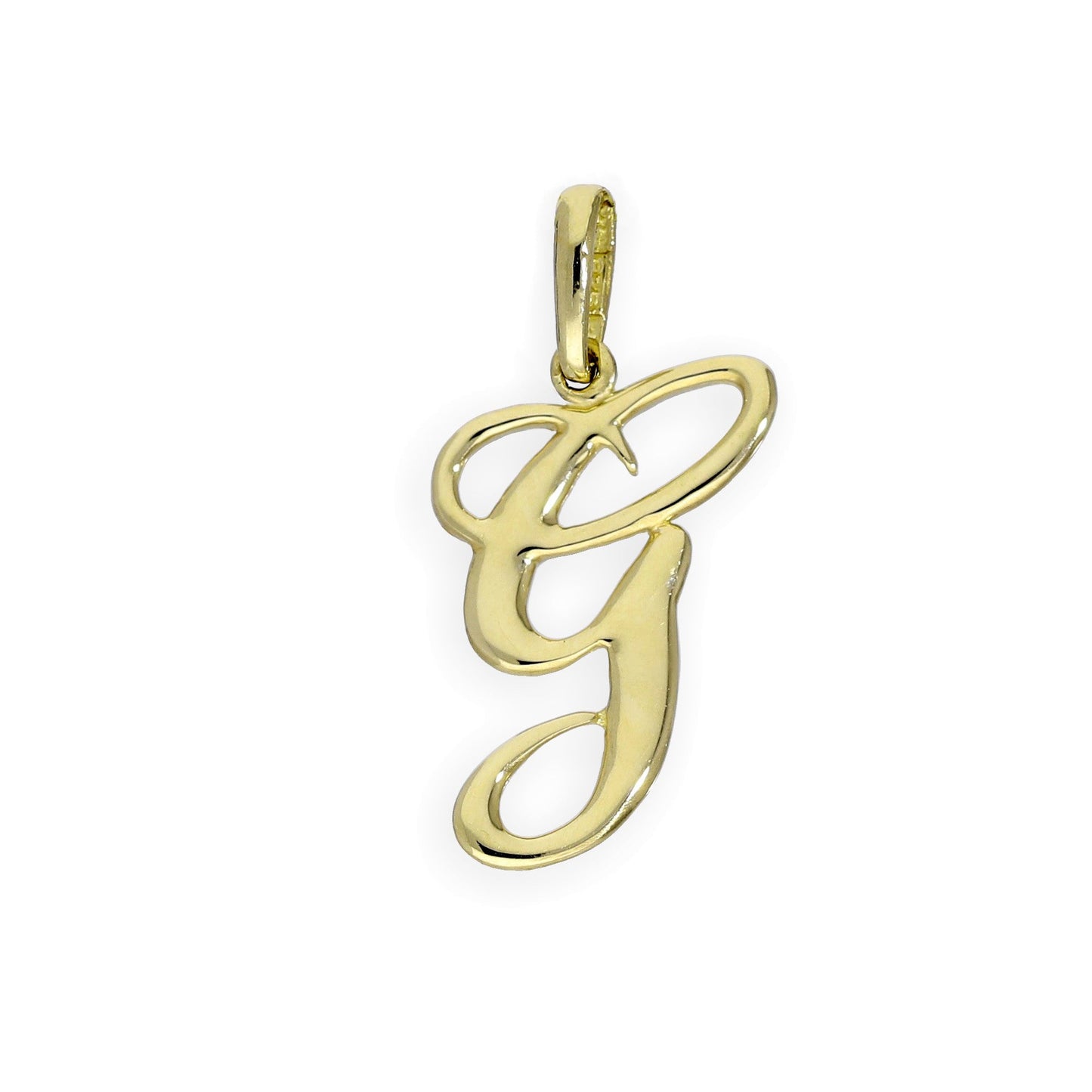 9 Karat Gold Fancy Kalligraphie-Buchstabenanhänger A - Z