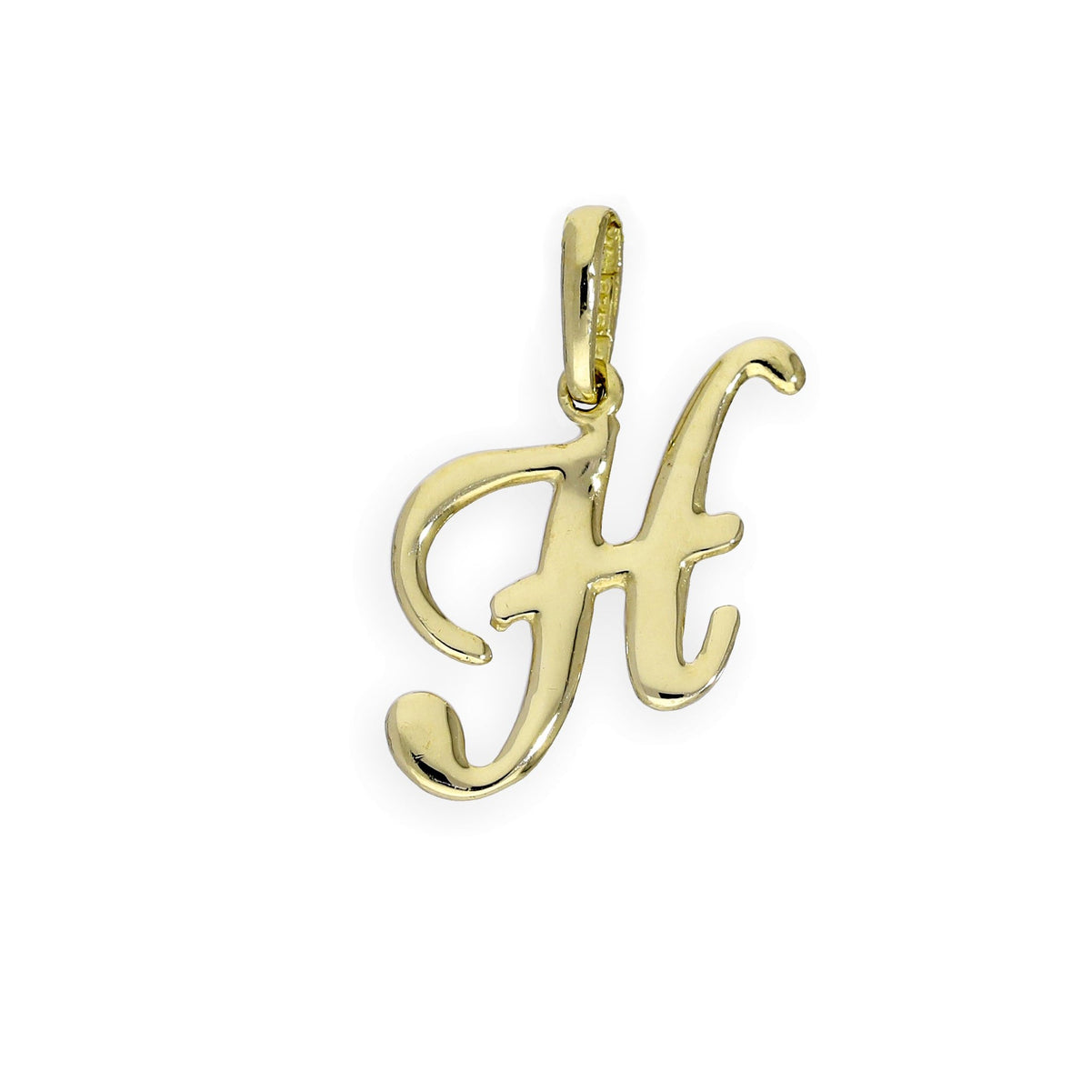 9 Karat Gold Fancy Kalligraphie-Buchstabenanhänger A - Z